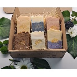 Large set of vegetable soaps